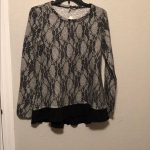 Black lace top